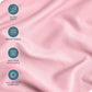 Bare Home Microfiber Pillow Cases - Toddler Size Set Of 2 Cooling Pillowcases Double Brushed Light Pink Pack Easy Care (Toddler