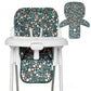 Baby High Chair Cover, Machine Washable High Chair Cushion Pad, Waterproof & Soft, Fits 3-5 Point Harness Chairs, High Chair Rep