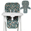 Baby High Chair Cover, Machine Washable High Chair Cushion Pad, Waterproof & Soft, Fits 3-5 Point Harness Chairs, High Chair Rep