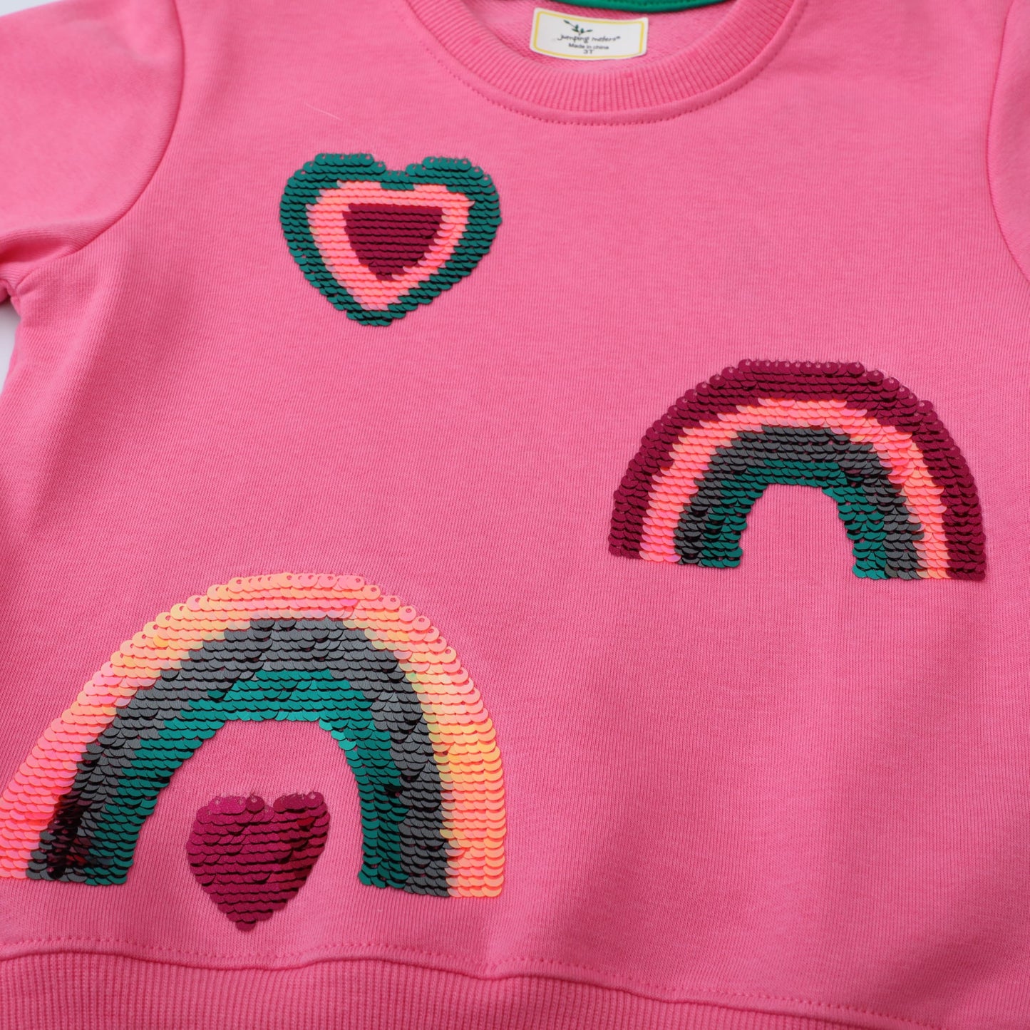 Akyzic Girls Heart Shirt Long Sleeve Crewneck Rainbow Sweatshirt Toddler Holiday Heart Print Outfits Kids Valentines Day Sweater