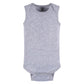Gerber Unisex Baby Multi-Pack Sleeveless Onesies Bodysuit Grey Heather 0-3 Months