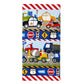 Dream Factory Trains And Trucks 100% Cotton Kids Girls Boys Bath Towel For Bathroom, 20Wx50L, Yellow