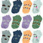Gelante 12 Pairs Girl Children Toddler Kids Cotton Ankle Socks Sk107 (0-2)