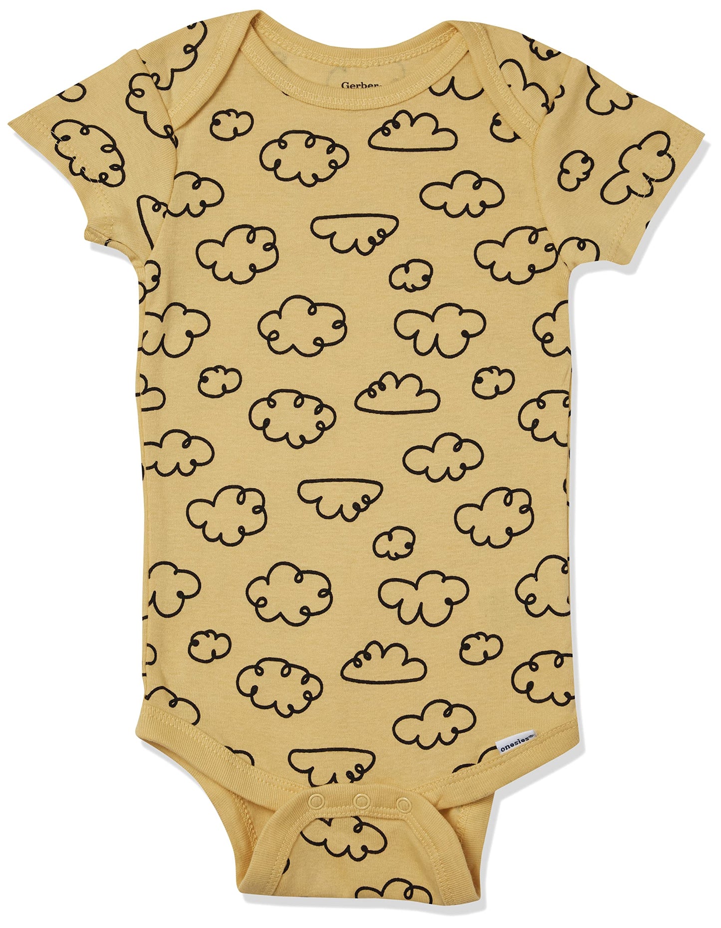 Gerber Baby 8-Pack Short Sleeve Onesies Bodysuits, Star, Newborn