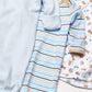 Luvable Friends Unisex Baby Cotton Gowns, Blue, Preemie-Newborn