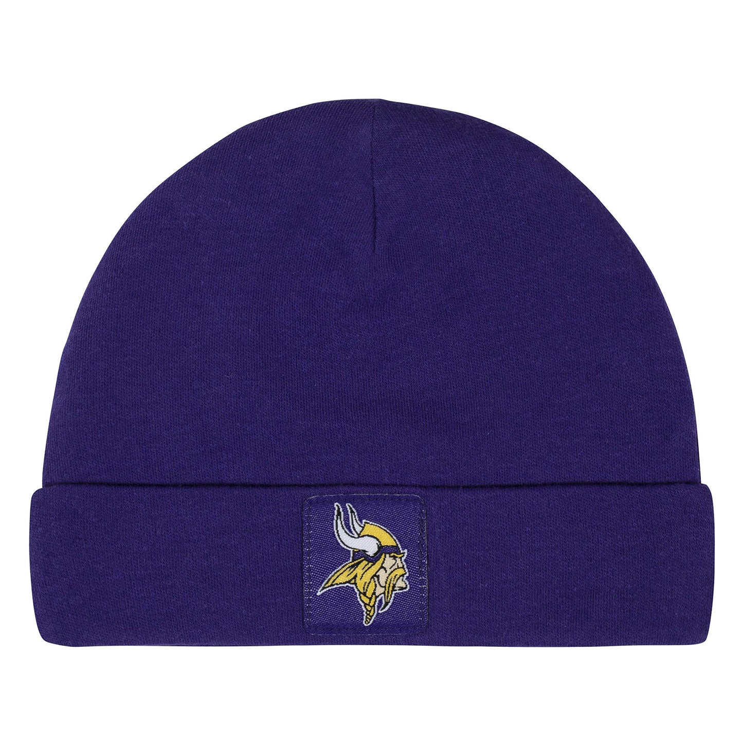 Gerber Nfl Minnesota Vikings 3 Pack Bodysuit Footed Pant And Cap Registry Gift Set, Purple/White Minnesota Vikings, 0-3M
