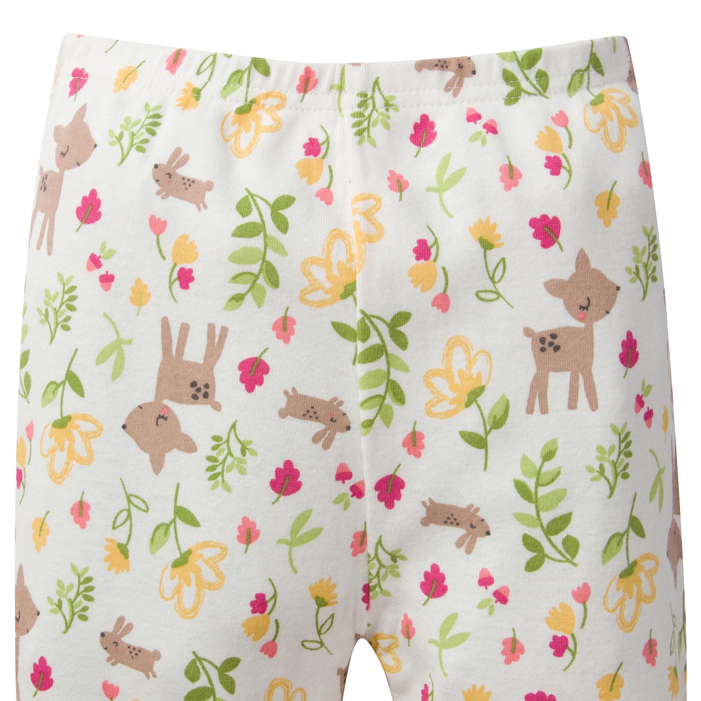 Gerberbaby Girlstoddler Snug Fit 4-Piece Pajama Setyellow Deer24 Months