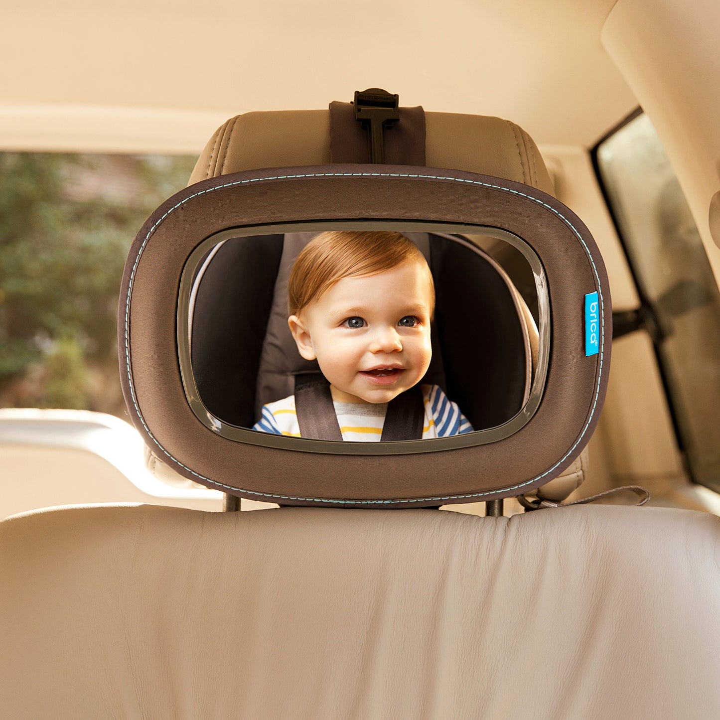 Munchkin Brica Baby In-Sight Car Mirror, Crash Tested And Shatter Resistant, Dark Grey