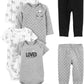 Simple Joys by Carters Baby 6-Piece Bodysuits (Short and Long Sleeve) and Pants Set