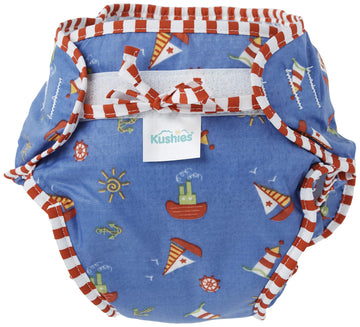 Kushies Swim Diaper, Sail Boats Print, Medium