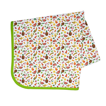 Bapronbaby Eric Carle Tropical Fruit Splash Mat - Waterproof Catch-All For Under High Chairs, Floors, Tables, Playtime Or Arts &