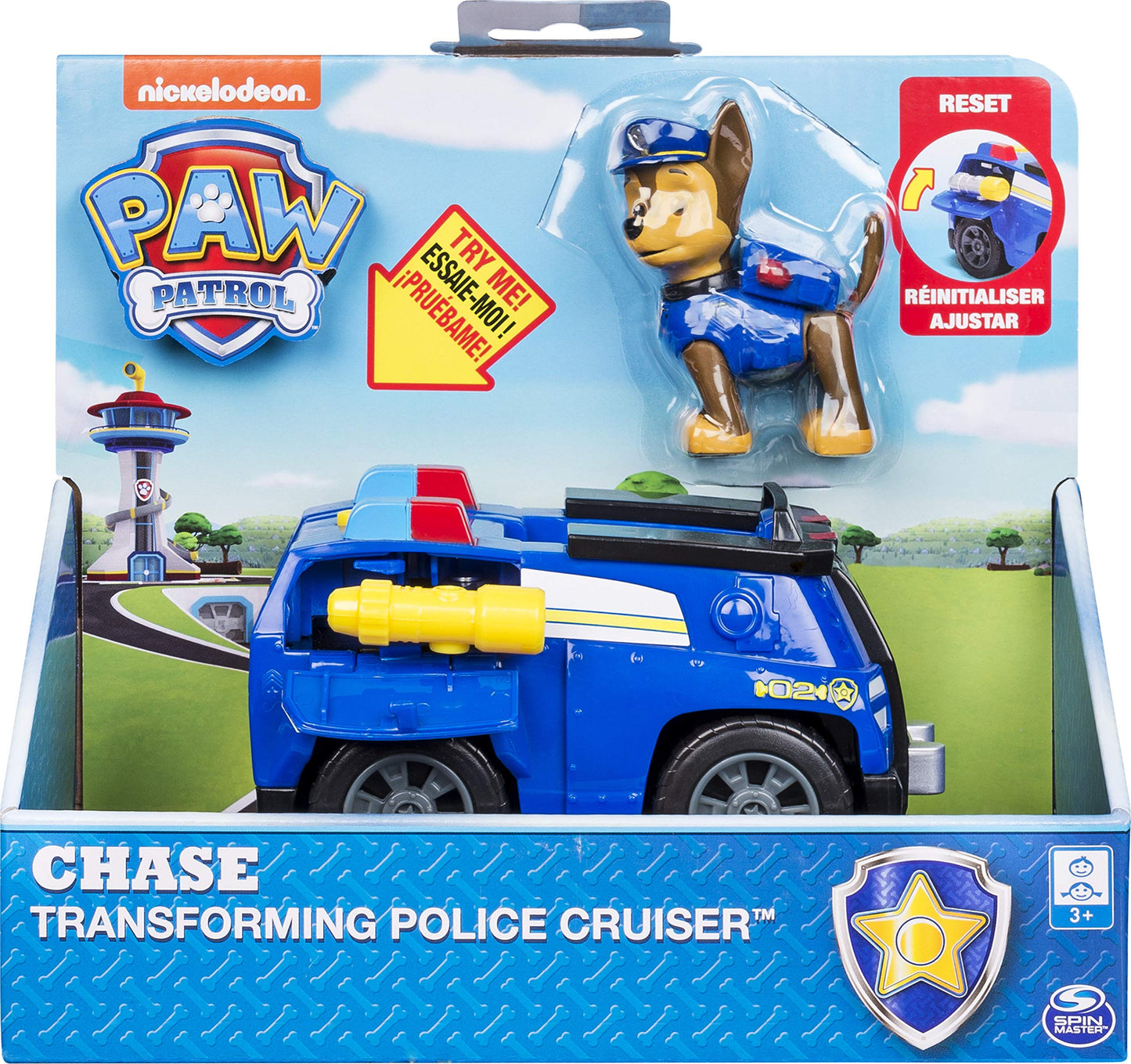 Paw Patrol, Chases Transforming Police Cruiser with Flip-Open Megaphone, for Ages 3 & Up