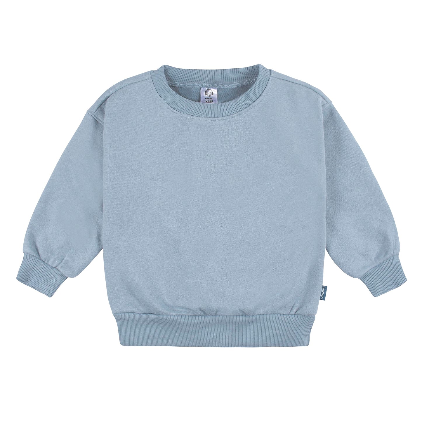Gerber Baby Boys Toddler 2-Piece Fleece Sweatshirt And Jogger Set, Blue Solid, 3T