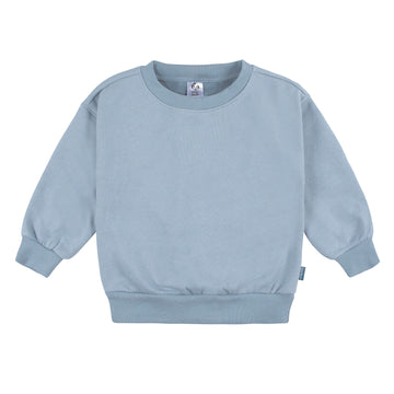 Gerber Baby Boys Toddler 2-Piece Fleece Sweatshirt And Jogger Set, Blue Solid, 3T