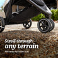 Graco Outpace Lx All-Terrain 3-Wheel Baby Stroller, Cohen     Compatible For Travel System, Easy One-Hand Fold, In-Seat Suspensi
