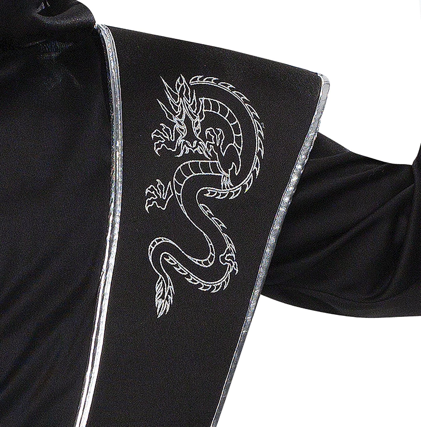 Fun World Mirror Ninja Silver Costume, Medium 8-10, Multicolor