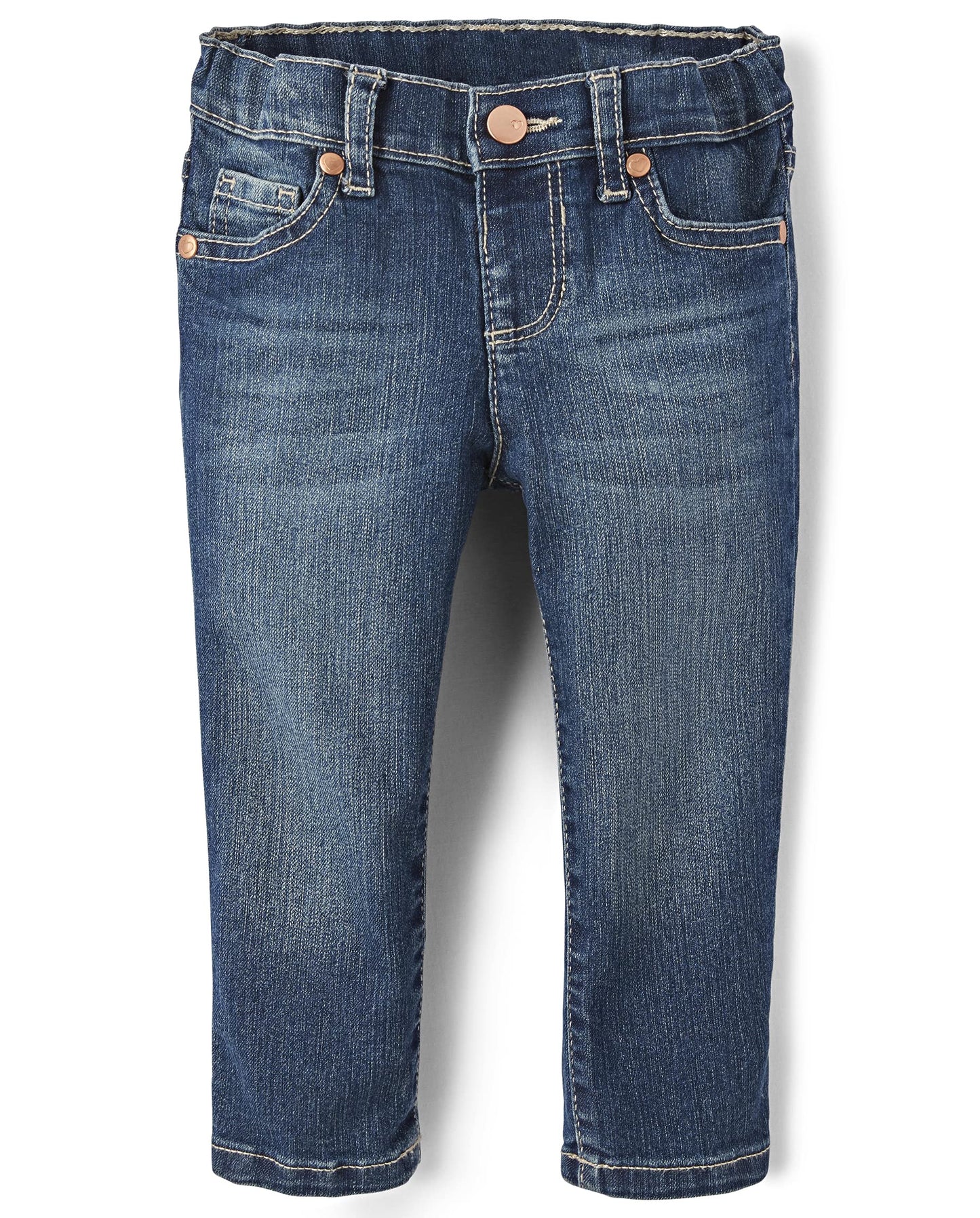 The Children'S Place Baby Girls And Toddler Girls Basic Skinny Jeans,Blues Wash Single,5T