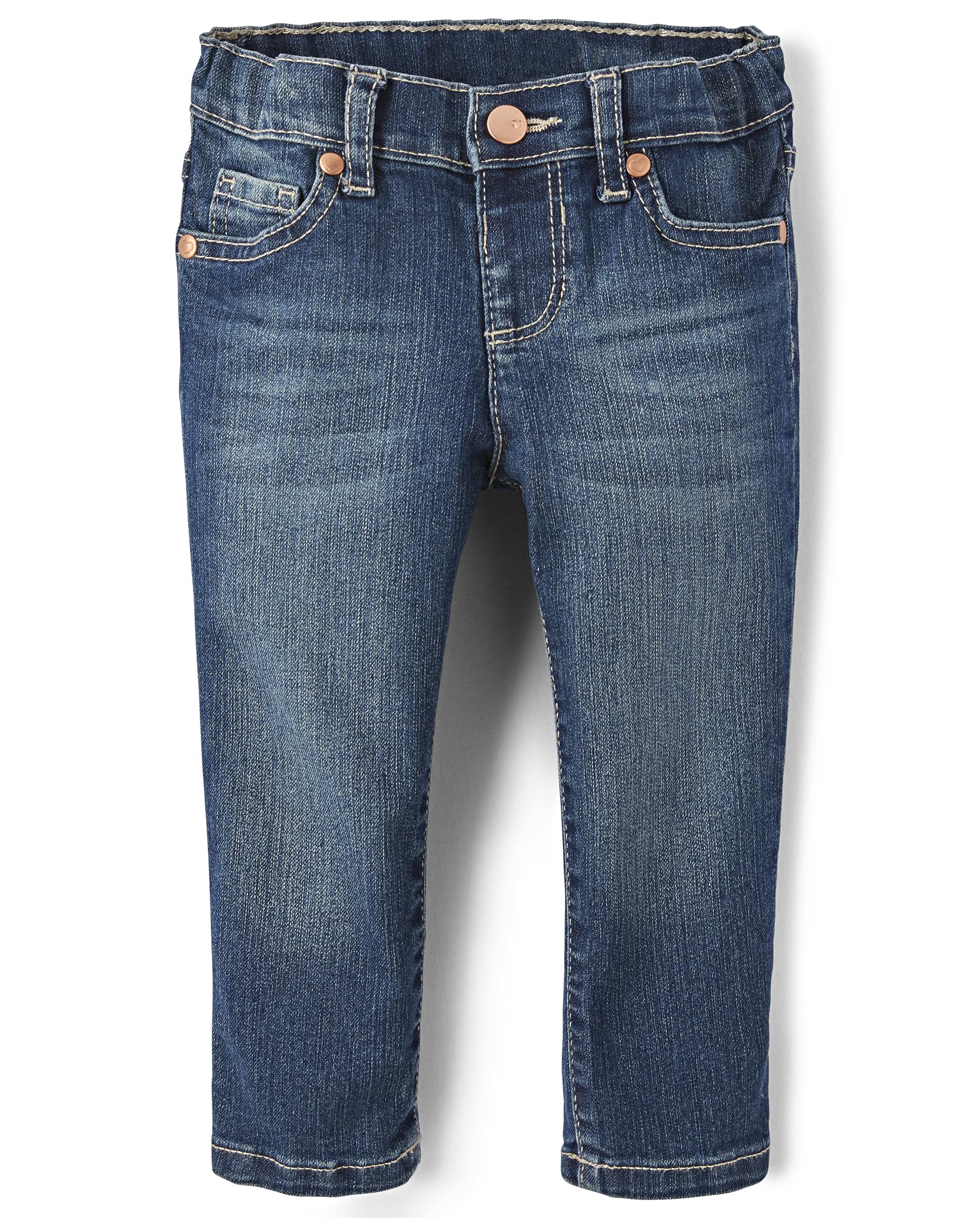 The Children'S Place Baby Girls And Toddler Girls Basic Skinny Jeans,Blues Wash Single,5T