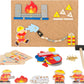 Small Foot Wooden Toys Fireman Theme Hammer Arts and Crafts playset Designed for Children Ages 6+, Multi (10581)