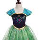 Lito Angels Toddler Girls Princess Coronation Costumes Halloween Birthday Fancy Party Dress Up With Accessories Size 3-4T Green