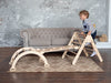 Woodandhearts 3 In 1 Triangle Set, Montessori Baby Climbing Set - Triangle Gym - Toddler Jungle Gym - Climbing Toys For Toddlers