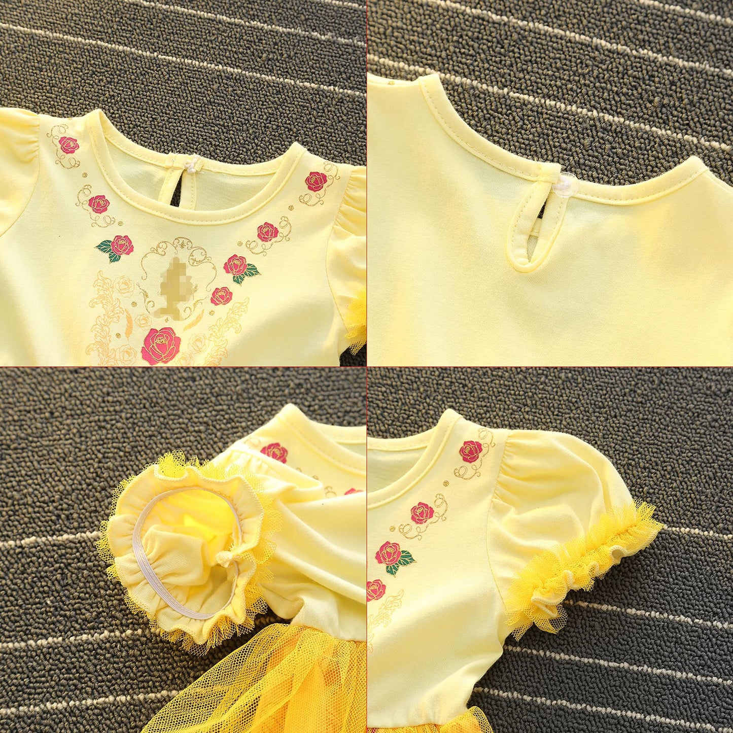Dressy Daisy Princess Dress Up Clothes Halloween Fancy Party Tulle Skirt Summer Outfit For Toddler Girls Size 4T, Style 22