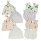 Gerber Baby Girl'S 8 9-Piece Cap And Mitten Sets, Happy Veggies, Newborn