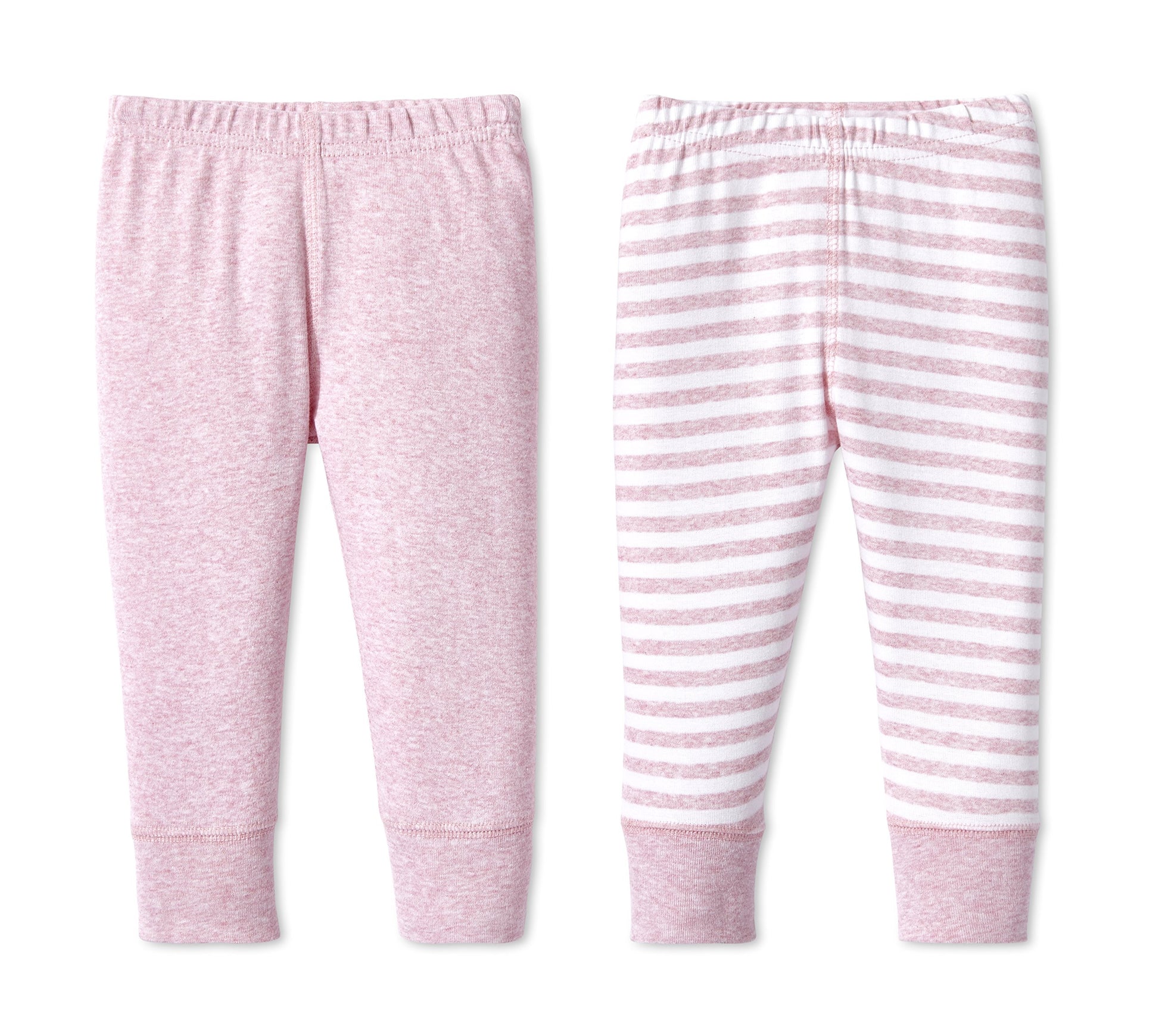 Lamaze Organic Baby, Baby Boy'S Pull On Jogger 2 Pack Pants, Pink, 3 Months