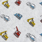 Family Feeling 4 Piece Baby Boys Excavator Pajamas Long Sleeve 100% Cotton Toddler Pjs 18-24 Months