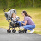 Dream On Me Vista Moonwalk Baby Stroller In Light Gray, Lightweight Infant Stroller With Compact Fold, Multi-Position Recline Um