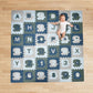 CHILDLIKE BEHAVIOR Baby Play Mat - 72x72-Inch Soft Foam Interlocking Tiles with ABC and Numbers - Educational Activity Mat for C