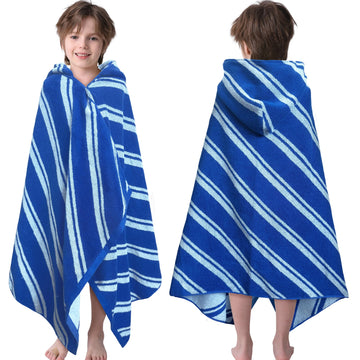 Voova & Movas Hooded Towels For Kids (38Years,27.5X55),100% Cotton Absorbent Soft Towel Wrap For Toddler Boys,Perfect For Bat
