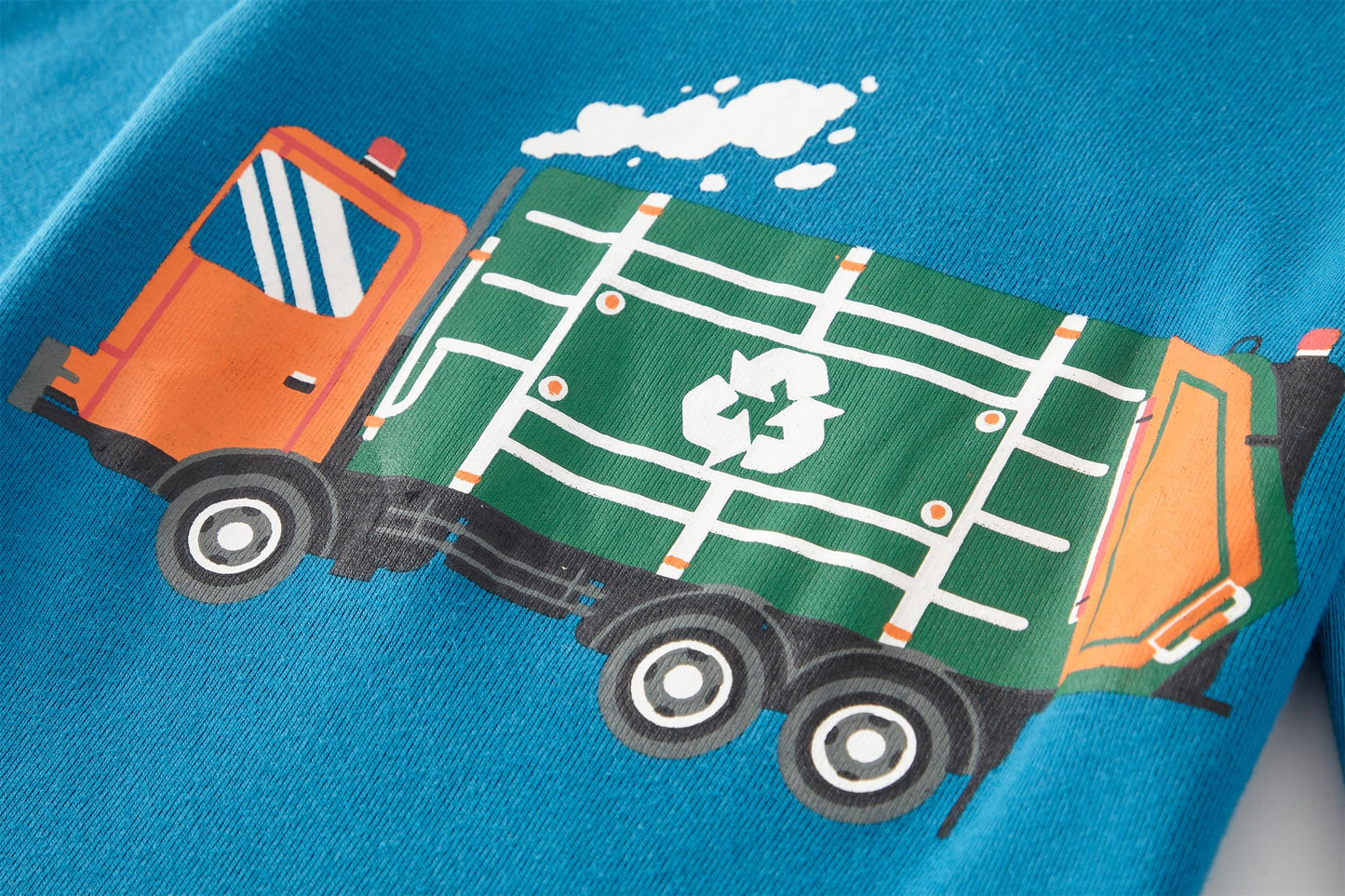 Boys Garbage Truck Pajamas Long Sleeve Cotton Pj Sets Toddler Green Sleepwear Kids 2 Piece Winter Pjs 4T
