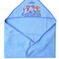 Good Luck 100% Soft Cotton Baby Hooded Towel for Bathing (Towel Sky Blue)