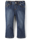 The Children'S Place Baby Girls And Toddler Girls Basic Bootcut Jeans, Victory Blue Wash, 18-24 Months