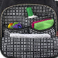 Modern Quilted Diaper Bag Backpack And Multipurpose Travel Drawstring Baby Bag - 3 Piece Set (Black)