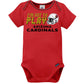 Gerber Nfl Arizona Cardinals 3 Pack Bodysuit Sleep N Play Footie Cap Registry Gift Set, Red/White Arizona Cardinals, 0-3M