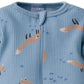Gerber Baby Unisex 2-Pack 2-Way Zip Thermal Footed Sleep 'N Play, Foxes, 0-3 Months