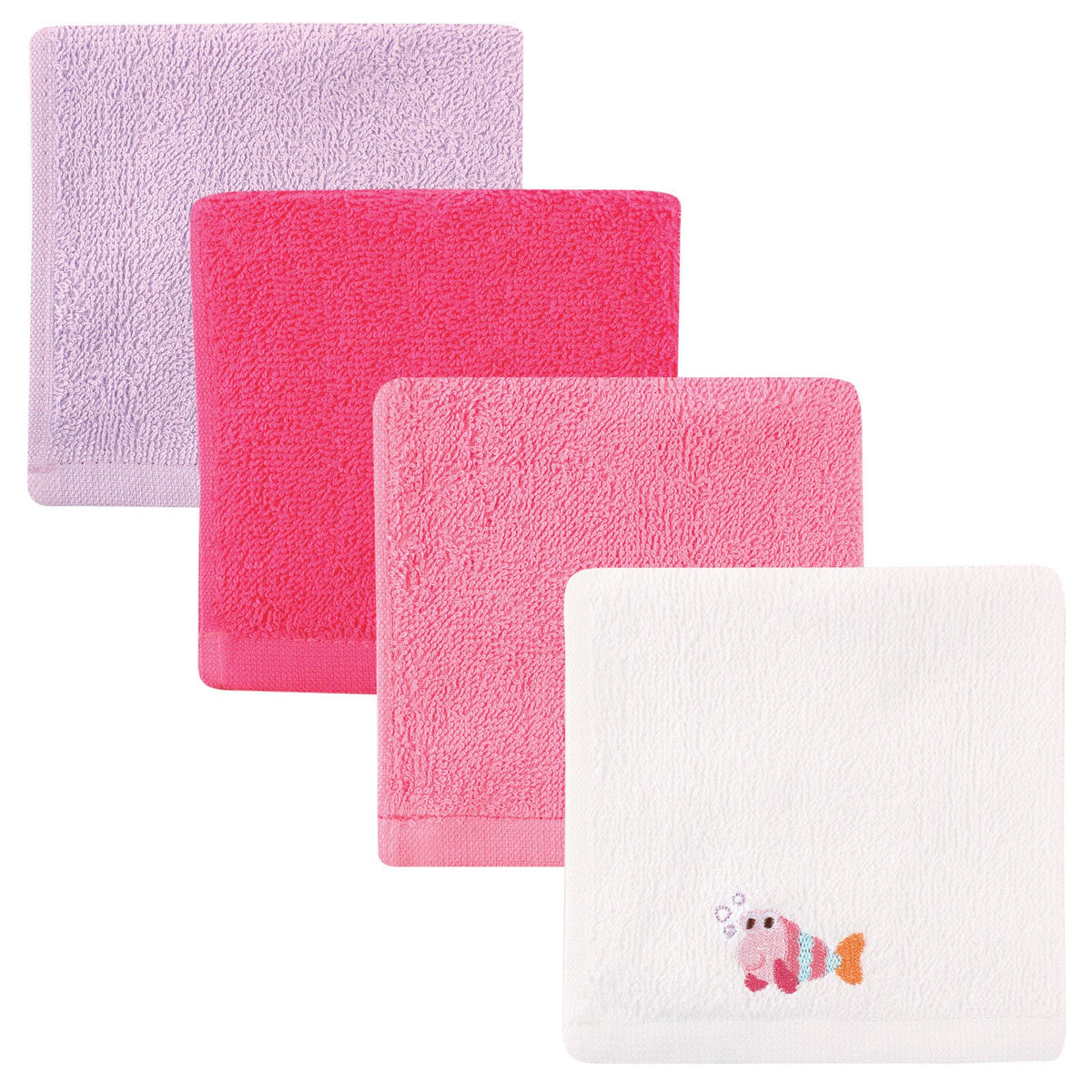 Luvable Friends Unisex Baby Super Soft Cotton Washcloths, Fish, One Size