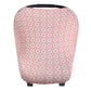Baby Car Seat Cover Canopy And Nursing Cover Multi-Use Stretchy 5 In 1 Gift'Star' By Copper Pearl