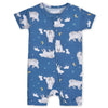 Gerber Unisex Baby Buttery Soft Short Sleeve Romper With Viscose Made From Eucalyptus, Polar Bear, 3-6 Months