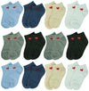 Gelante 12 Pairs Girl Children Toddler Kids Cotton Ankle Socks Sk111 (0-2)