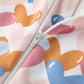 Owlivia Organic Cotton Baby Boy Girl Zip Up Sleep N Play, Footless, Long Sleeve(18-24 Months, Colorful Heart)