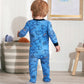 Gerber Baby Boys' 2-Pack Footed Pajamas, Sleepy Blue Dino, 12 Months