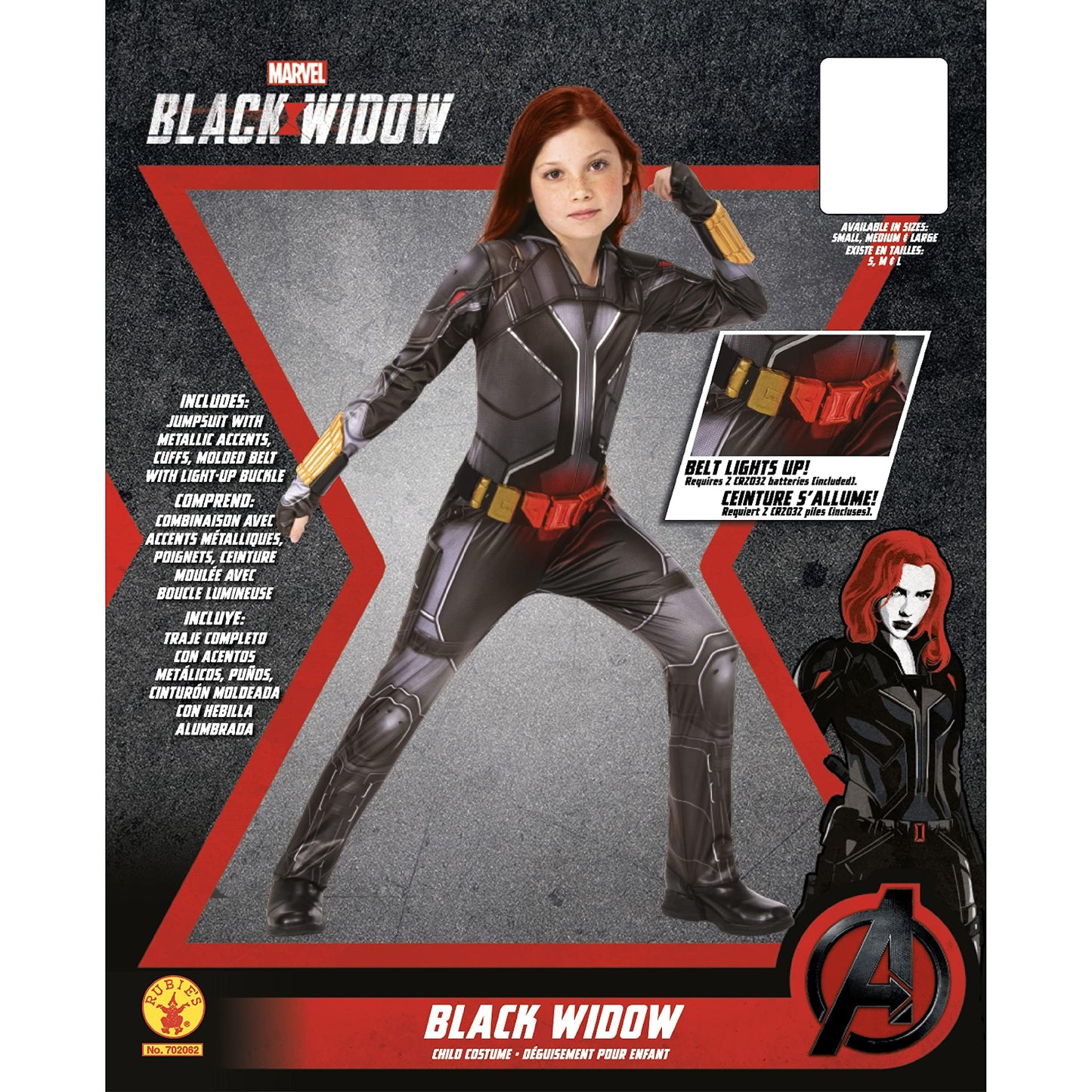 Rubie'S Girl'S Marvel Studios Black Widow Movie Deluxe Costume, Black Suit, Medium