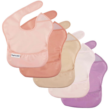 Tiny Twinkle Mess-Proof Baby Bib - Waterproof Bib For Baby Boy Or Girl - Machine Washable - Adjustable Closure - Pvc, Bpa & Phth