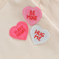 Socutebabe Valentines Day Baby Girl Boy Outfit Embroidered Heart Sweatshirts Bubble Romper Onesie Long Sleeve Toddler Clothes (C