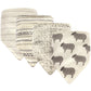 Hudson Baby Unisex Baby Cotton Bandana Bibs, Sheep, One Size