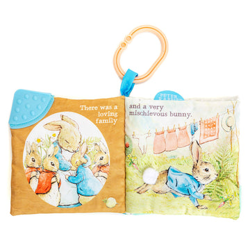 KIDS PREFERRED Peter Rabbit Soft Book with toy, Teether and Crinkle, 5 Inches