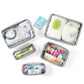 Beary Tidy 5 Piece Diaper Bag Organizer Pouch Set, Clear With Zippers And Nestable
